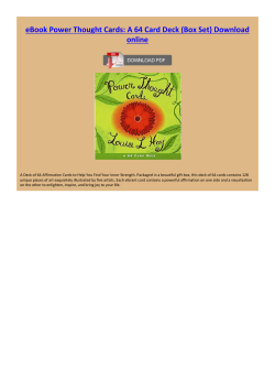 eBook Power Thought Cards: A 64 Card Deck (Box Set)