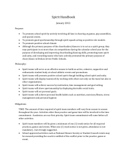 Spirit Handbook - Broken Arrow Athletic Department