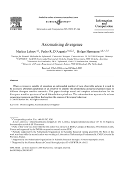 Axiomatising divergence