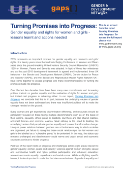 Social Norms - The Gender and Development Network