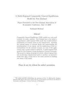 A Multi-Regional Computable General Equilibrium Model for New