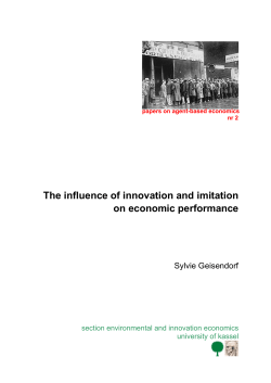The influence of innovation and imitation on economic performance