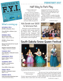 South Dakota Snow Queen Festival Half Way to Park Play