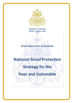 National Social Protection Strategy for the Poor and