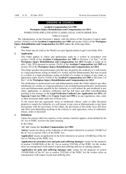 Legal costs order (pre-litigated claims)