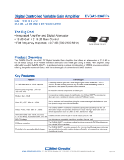 Digital Controlled Variable Gain Amplifier DVGA2