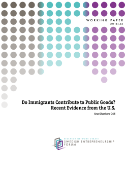Do Immigrants Contribute to Public Goods? Recent Evidence from the
