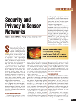 Security and Privacy in Sensor Networks