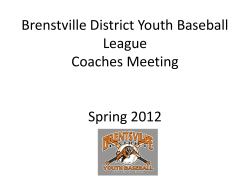 Brenstville District Youth Baseball League