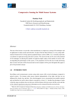NATO SET 191: Radar and SAR Systems for airborne and space