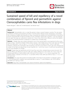 Sustained speed of kill and repellency of a novel combination of