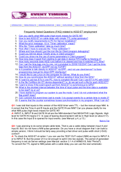Q: I was told that inputs to this version of the A032 timer were TTL