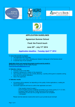 Admission of Exchange Students: