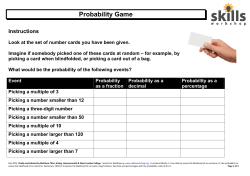 L1-2 Probability game