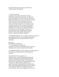 Spectral biclustering of microarray cancer data: co