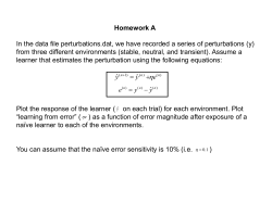Homework: adaptive error