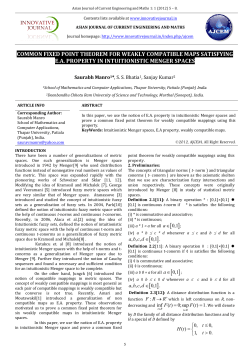 In this paper, we introduce the notion of property