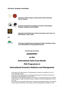 AGREEMENT on the International Joint Cross
