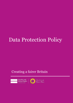 the Commission`s Data Protection Policy