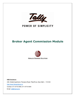 Broker Agent Commission Module HBS Solutions 239, Ghalib