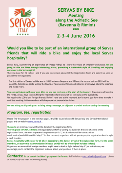 Gruppo di lavoro su &ldquo;il bello della Bicicletta&rdquo;