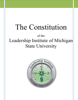 The Constitution - Michigan State University
