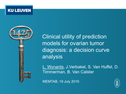 Clinical utility of prediction models for ovarian tumor diagnosis: a