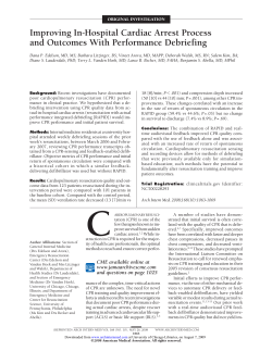 Improving In-Hospital Cardiac Arrest Process and Outcomes With