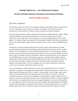 Enbridge Pipelines Inc. - Line 3 Replacement Program Review of