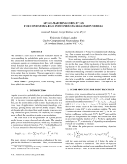 Score-Matching Estimators For Continuous-Time Point