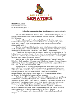 Belleville Senators hire Paul Boutilier as new Assistant Coach