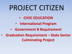 PROJECT CITIZEN