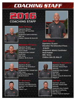 coaching staff - Bowie Football