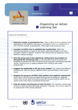Toolkit Template Action Learning