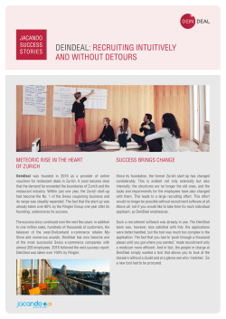 deindeal: recruiting intuitively and without detours