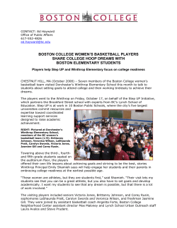 boston college women`s basketball players share college hoop