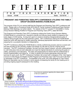 FYI 09-30 (Rev), Family Group Decision Making (FGDM) for