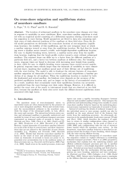 On cross-shore migration and equilibrium states of nearshore