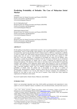 Predicting Probability of Defaults: The Case of Malaysian Sukuk