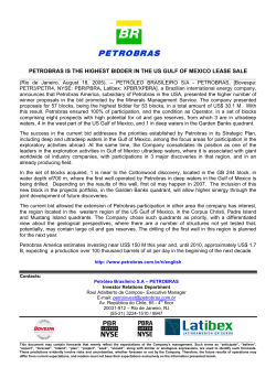 petrobras is the highest bidder in the us gulf of mexico
