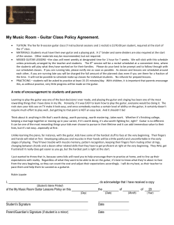 group guitar lesson policy