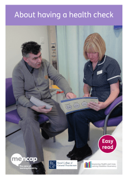 About having a health check