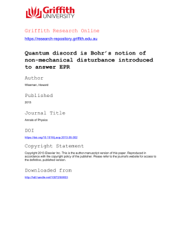 Quantum discord is Bohr`s notion of non