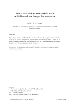 Finite sets of data compatible with multidimensional