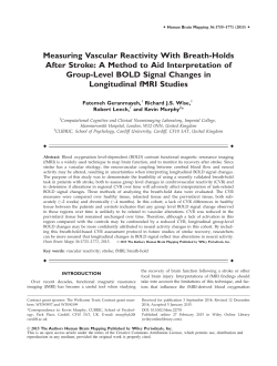 Measuring vascular reactivity with breath‐holds after stroke: A