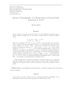 Interior Controllability of a Broad Class of Second Order