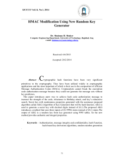 HMAC Modification Using New Random Key Generator