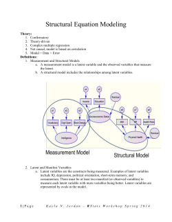 RStats Structural Equation Modeling Text
