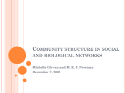 Community structure in social and biological networks