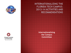 Internationalizing the Florida Tech Campus